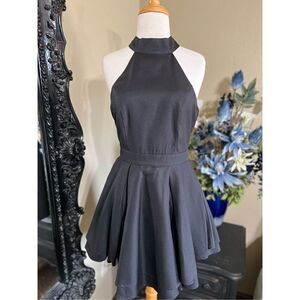 Lulus Sexy Little Black Backless Dress Size Medium